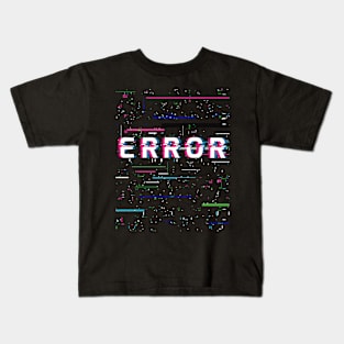 Glitched Error Kids T-Shirt